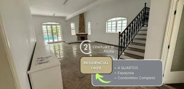 Casa de Condomínio com 4 Quartos para alugar, 280m² no Alphaville, Santana de Parnaíba