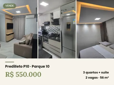 Apartamento com 3 Quartos à venda, 56m² no Parque 10 de Novembro, Manaus