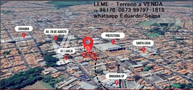 Lote/Terreno à venda, 1944m² no Centro, Leme