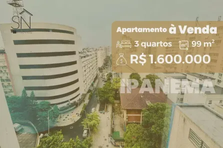 Apartamento com 3 Quartos à venda, 99m² no Ipanema, Rio de Janeiro