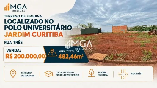 Lote/Terreno à venda, 482m² no Polo Universitário, Foz do Iguaçu