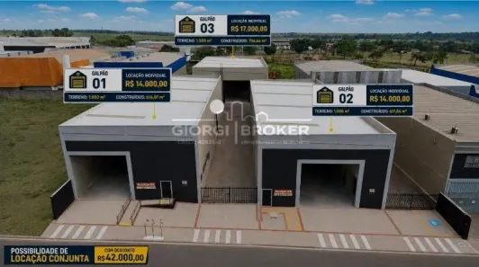 Galpão/Depósito/Armazém para alugar, 3500m² no Distrito Industrial Doutor Carlos Arnaldo e Silva, São José do Rio Preto
