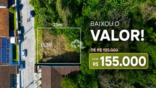 Lote/Terreno à venda, 388m² no Velha Central, Blumenau