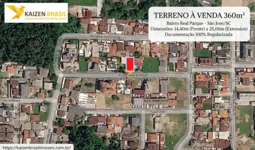 Lote/Terreno à venda, 360m² no Real Parque, São José
