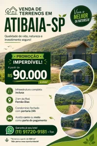 Lote/Terreno à venda, 500m² no Centro, Atibaia