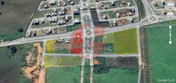 Lote/Terreno à venda, 1077m² no Loteamento Floresta, São José dos Campos
