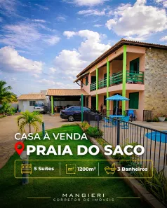 Sobrado com 5 Quartos à venda, 1200m² no , Estância