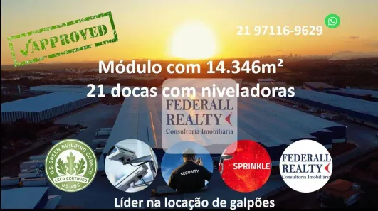Galpão/Depósito/Armazém para alugar, 14346m² no Pavuna, Rio de Janeiro