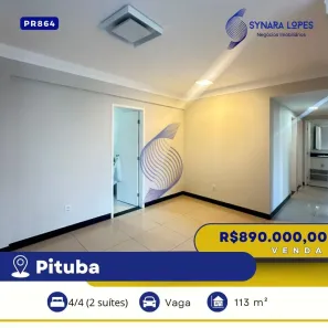 Apartamento com 4 Quartos à venda, 113m² no Pituba, Salvador