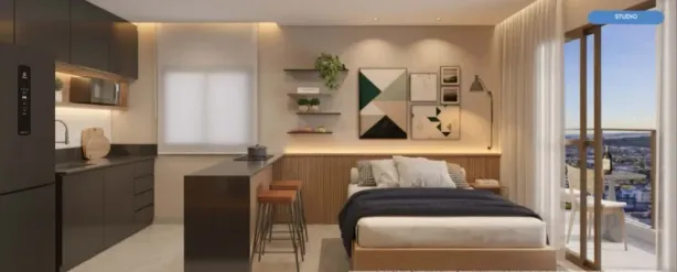 Apartamento com 1 Quarto à venda, 35m² no Coqueiral de Itaparica, Vila Velha