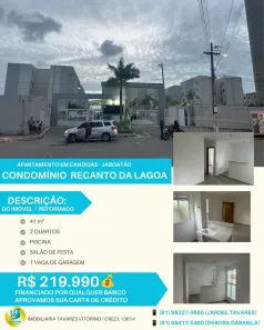 Apartamento com 2 Quartos à venda, 41m² no Candeias, Jaboatão dos Guararapes