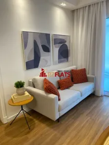 Flat com 1 Quarto para alugar, 54m² no Cidade Monções, São Paulo