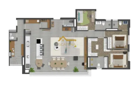 Apartamento com 3 Quartos à venda, 151m² no Além Ponte, Sorocaba