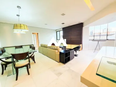 Apartamento com 3 Quartos para alugar, 130m² no Lourdes, Belo Horizonte