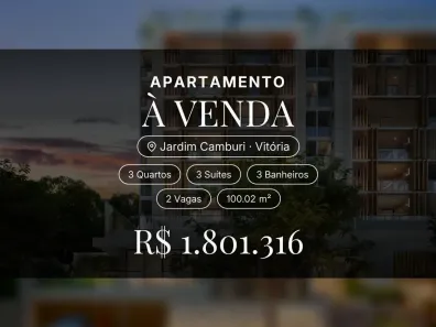 Apartamento com 3 Quartos à venda, 100m² no Jardim Camburi, Vitória