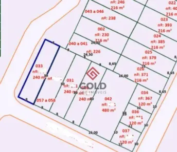 Lote/Terreno à venda, 240m² no Vila Lucinda, Santo André