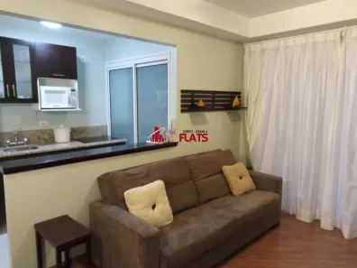 Flat com 1 Quarto para alugar, 46m² no Cidade Monções, São Paulo
