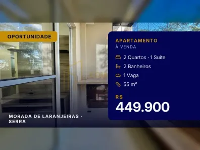 Apartamento com 2 Quartos à venda, 55m² no Morada de Laranjeiras, Serra