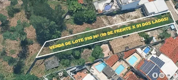 Lote/Terreno à venda, 910m² no Freguesia (Jacarepaguá), Rio de Janeiro