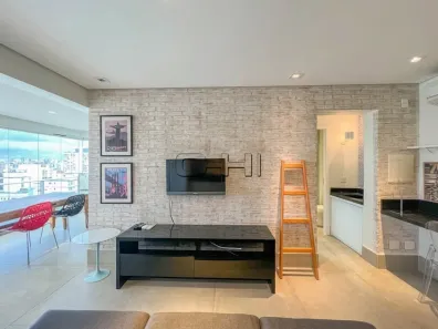Apartamento com 1 Quarto para alugar, 52m² no Brooklin Paulista, São Paulo