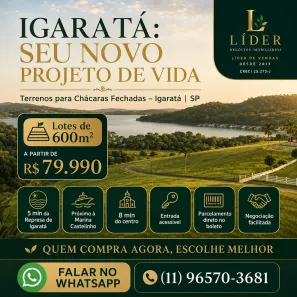 Lote/Terreno à venda, 600m² no Jardim Paraíba, Jacareí