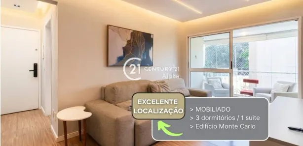 Apartamento com 3 Quartos à venda, 86m² no Alphaville Centro Industrial e Empresarial/Alphaville., Barueri