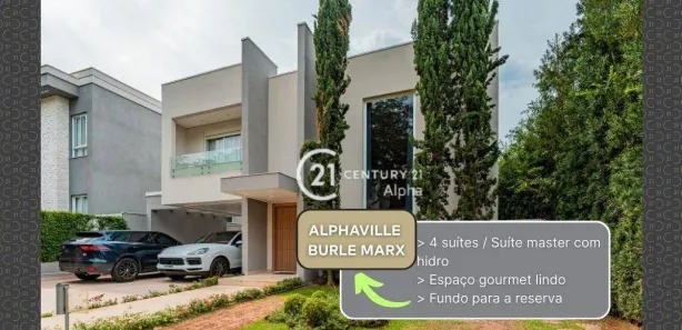 Casa de Condomínio com 4 Quartos à venda, 420m² no Alphaville, Santana de Parnaíba