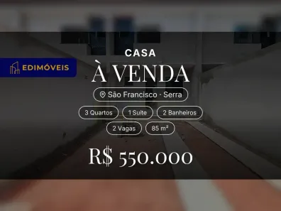 Casa com 3 Quartos à venda, 85m² no São Francisco, Serra