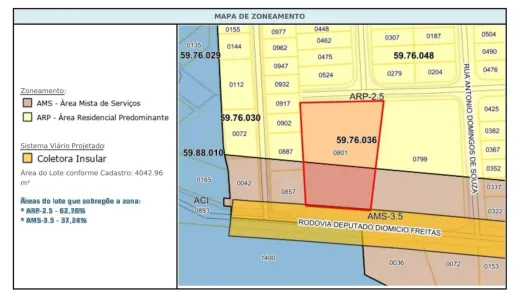 Lote/Terreno à venda, 4475m² no Carianos, Florianópolis