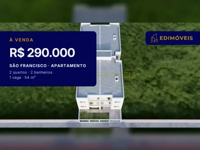 Apartamento com 2 Quartos à venda, 54m² no São Francisco, Serra