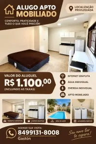 Kitnet com 1 Quarto para alugar, 25m² no Ponta Negra, Natal