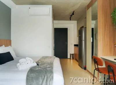 Apartamento com 1 Quarto para alugar, 25m² no Santo Amaro, São Paulo