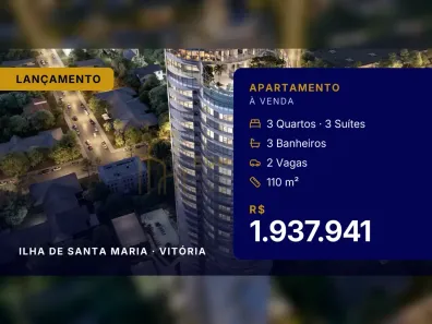 Apartamento com 3 Quartos à venda, 110m² no Ilha de Santa Maria, Vitória