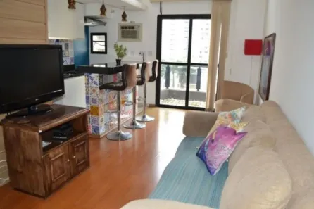 Flat com 1 Quarto à venda, 52m² no Moema, São Paulo