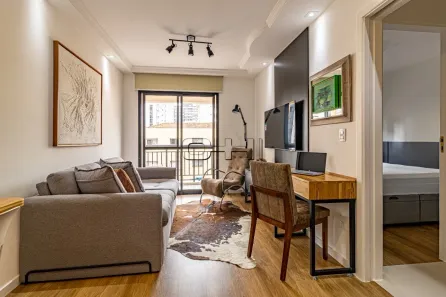 Apartamento com 1 Quarto para alugar, 37m² no Indianópolis, São Paulo