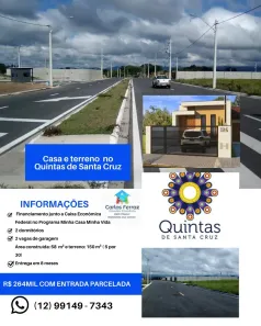 Casa com 2 Quartos à venda, 58m² no Vila Areao, Taubaté