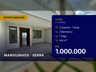 Casa com 3 Quartos à venda, 140m² no Manguinhos, Serra
