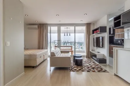 Apartamento com 1 Quarto para alugar, 47m² no Brooklin Paulista, São Paulo