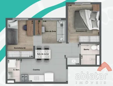 Apartamento com 2 Quartos à venda, 35m² no Jaguaré, São Paulo