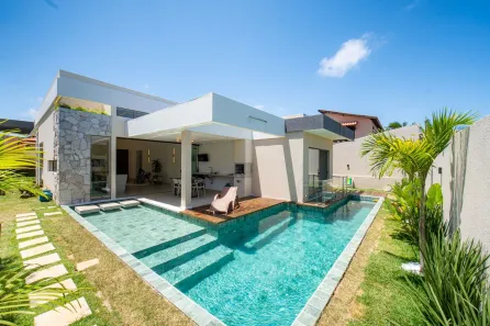 Casa de Condomínio com 4 Quartos à venda, 250m² no Barra do Jacuípe (Monte Gordo), Camaçari