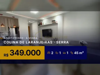 Apartamento com 2 Quartos à venda, 45m² no Colina de Laranjeiras, Serra