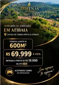 Lote/Terreno à venda, 600m² no Bosque dos Eucalíptos, Atibaia