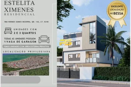 Apartamento com 2 Quartos à venda, 54m² no Bessa, João Pessoa