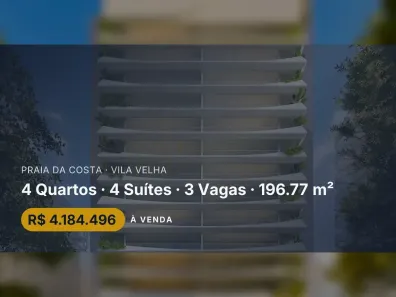 Apartamento com 4 Quartos à venda, 196m² no Praia da Costa, Vila Velha
