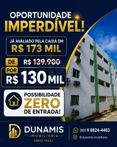 Apartamento com 2 Quartos à venda, 55m² no Paratibe, João Pessoa