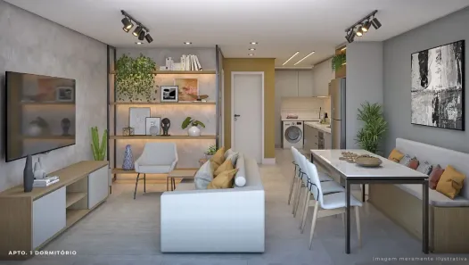 Apartamento com 1 Quarto à venda, 56m² no Santa Mônica, Florianópolis