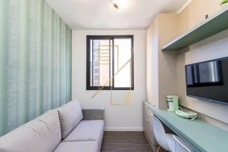 Apartamento com 1 Quarto para alugar, 27m² no Centro, Curitiba