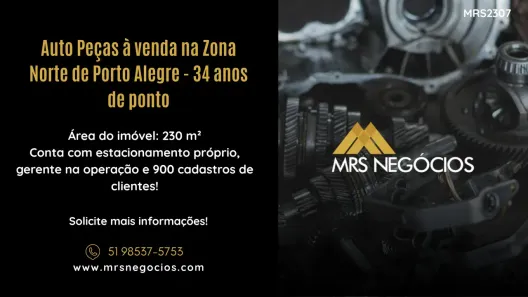 Ponto Comercial à venda, 200m² no Jardim Lindóia, Porto Alegre