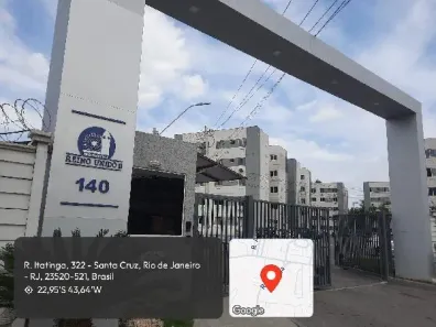 Apartamento com 1 Quarto à venda, 43m² no Santa Cruz, Rio de Janeiro