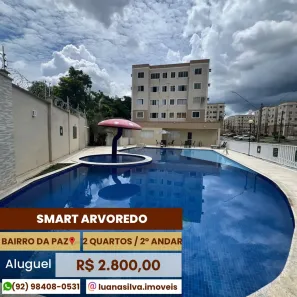 Apartamento com 2 Quartos para alugar, 42m² no Da Paz, Manaus